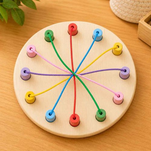 Rainbow Circle Thread Game
